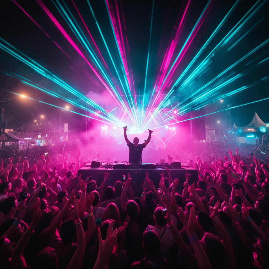 DJs & neon lasers